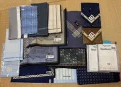 メンズ　ハンカチ　まとめ売り　18枚