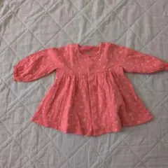 PETIT BATEAU花柄ピンク長袖シャツ