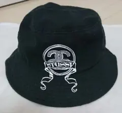 希少 美品 old Stussy バケットハット ブラック