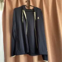 ミッキー 星柄 フード付きパーカー ネイビー