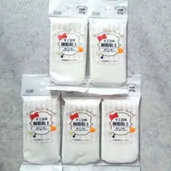 樹脂粘土40g☆白☆5個セット☆日本製
