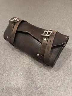 希少旧タグ✨ヘルツ ペットボトルショルダーバッグ ドラム型 レザー