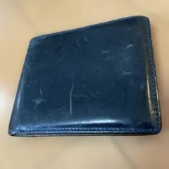 SAZABY 二つ折り財布 レザー ネイビー