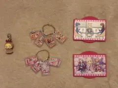 アイカツ カードキーホルダー＆ラバーコースターまとめ売り 星宮いちご等