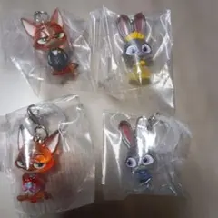 ズートピア２　めじるしアクセサリー　4種 セミコンプリート