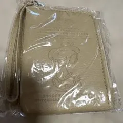 スヌーピー パスケース ベージュ　２点セット