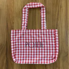 POTETE ギンガムチェック トートバッグ