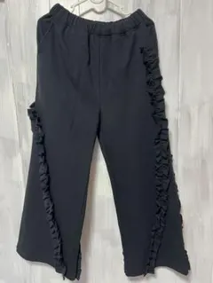 レプシィム　フリルスウェットパンツ　ブラック