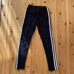 Bee des Bee 裏起毛　ラインパンツ　レギンス　黒　140