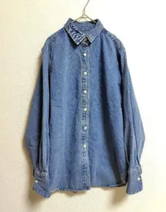 イエナ　IENA　デニムベーシックシャツ　ブルー　36