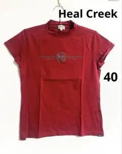 Heal Creek レディース ゴルフ ハイネックシャツ レッド 40