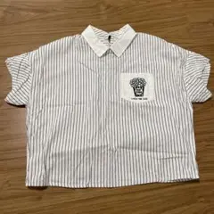 rivet & surge ストライプ 半袖シャツ