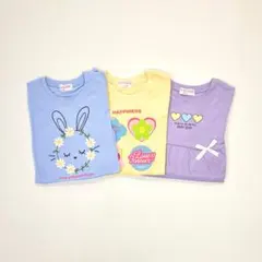 子供服 女の子 100cm 長袖 Tシャツ まとめ売り 新品 YFN27