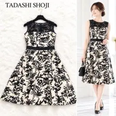 2026年最新】Tadashi Shoji 柄：花柄 レディース ノースリーブひざ丈
