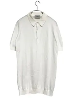 JOHN SMEDLEY バイカラー 半袖 コットンニットポロシャツ - メルカリ