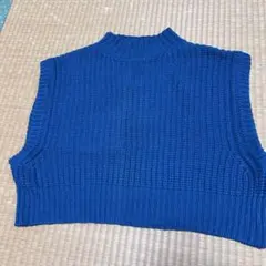 セポ　ニットベスト　グリーン