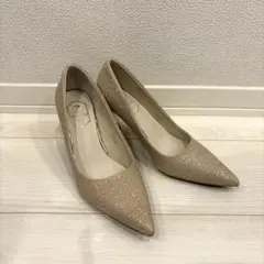 シャンパンゴールド ラメ パンプス 23cm
