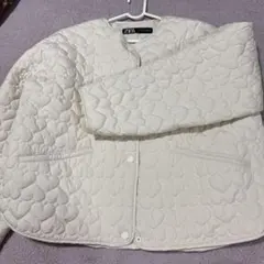 ZARA ハート柄キルティングジャケット