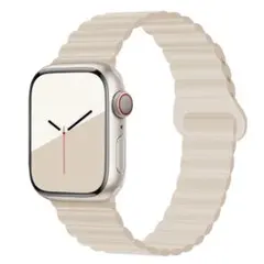 【定価1,580円】Apple Watch用 シリコンバンド スターライト