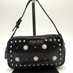 MIU MIU Archive Y2K Flower Pearl Studs