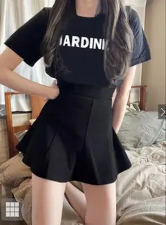 グレイル　GRL ロゴプリント 半袖Tシャツ ブラック フリーサイズのサムネイル