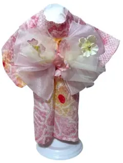 新品】犬用 有松絞り 浴衣 ピンク 帯付き SM〜L | Mercari