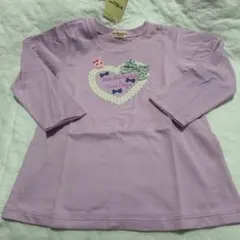 ミキハウス HOT BISCUITS 薄紫 Tシャツ 100