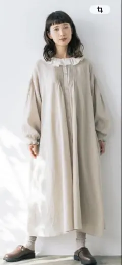 sm2 kazumiコラボワンピース　フリルカラーワンピース