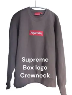 Supreme Box logo Crewneck ブラウン 22FW