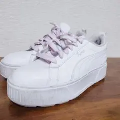 PUMA プーマ カルメン 厚底スニーカー ホワイト 23.5cm　白