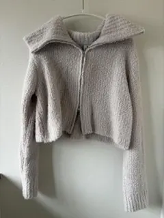 ニコアンド　ライトグレーのボアニット