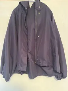 【GLOBAL WORK】フード付きブルゾン　マウンテンパーカー　ネイビー