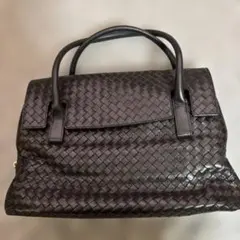 値下ボッテガBottega Veneta イントレチャート ハンドバッグブラックのサムネイル