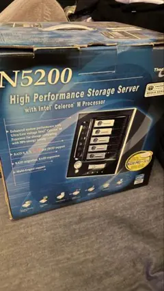 【ジャンク品】Thecus N5200 Pro NAS 5ベイ RAID