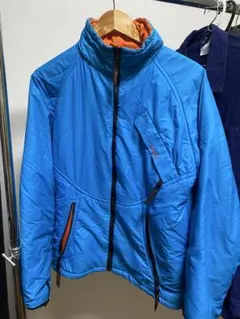 Snugpak 青 ×オレンジ　リバーシブルダウンジャケット 美品】Snugpak スナグパック リバーシブル アウター ネイビー
