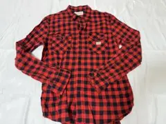 DENIM & SUPPLY 赤黒チェック 長袖シャツ