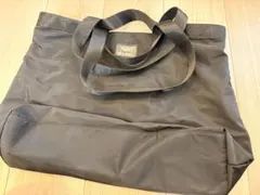 ニコアンド　黒 ナイロントートバッグ