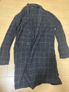 Confirm 長袖 チェック柄 ロングカーディガン Mサイズのサムネイル