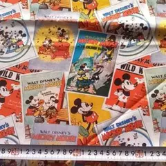 クラッシックミッキー＆ミニー コミック柄 ＵＳＡコットン生地 即購入ＯＫ新品