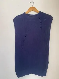 URBAN RESEARCH ROSSO コットンニットベスト　透かし編みベスト