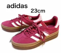 新品未使用！adidas 23cm 厚底　ガゼルボールド ピンク