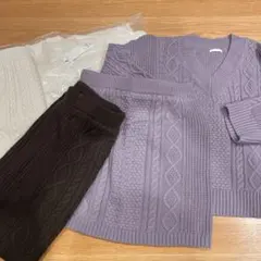 GU セットアップ ニット スカート 5点