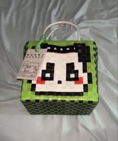 新アニマルバスケットマルニ marni バスケット ピクニックバッグ 黒