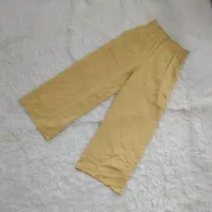 アダムエロペ　カラーパンツ　ワイド　レーヨン素材　薄手　ストレッチ　サイズ36