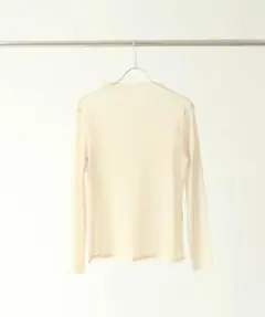 Rire Fete シアーラメカットソー　ベージュ