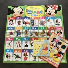 ディズニー英語システム DVD お風呂でABCポスター English Book