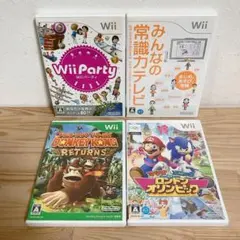 【Wiiソフト】4本セット57 ドンキーコング マリオ&ソニック パーティ