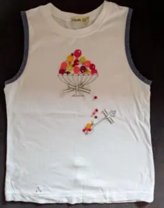 ファミリア刺繍ノースリーブTシャツ 130cm