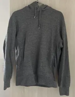 【良品】UNIQLO ユニクロ　グレー フード付きパーカー
