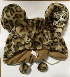 【お正月限定価格】ミニーマウス ヒョウ柄帽子（ファンキャップ）